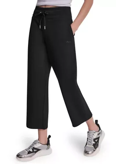 Women's Embroidered Logo Cropped Sweatpants