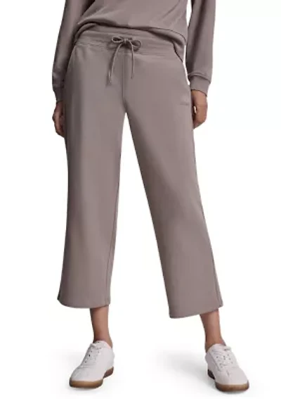 Women's Embroidered Logo Cropped Sweatpants