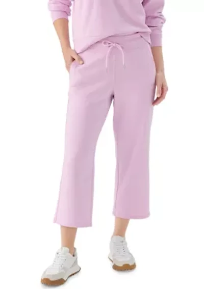 Women's Embroidered Logo Cropped Sweatpants