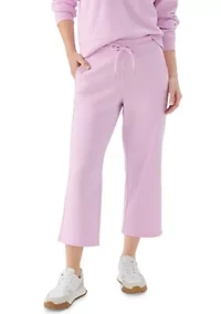 Women's Embroidered Logo Cropped Sweatpants