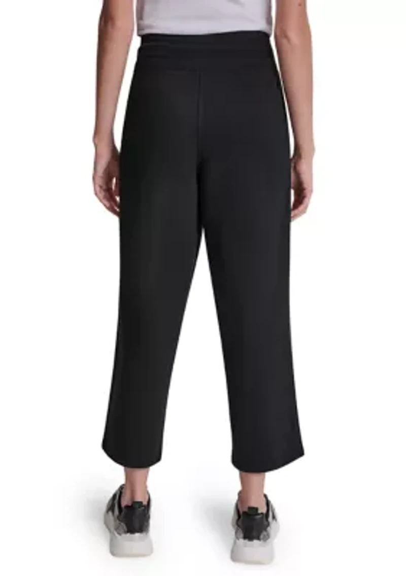 Women's Embroidered Logo Cropped Sweatpants