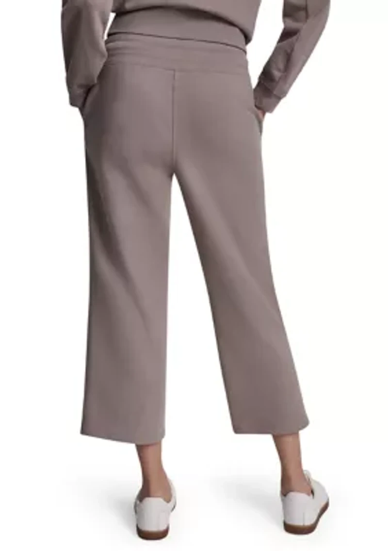 Women's Embroidered Logo Cropped Sweatpants