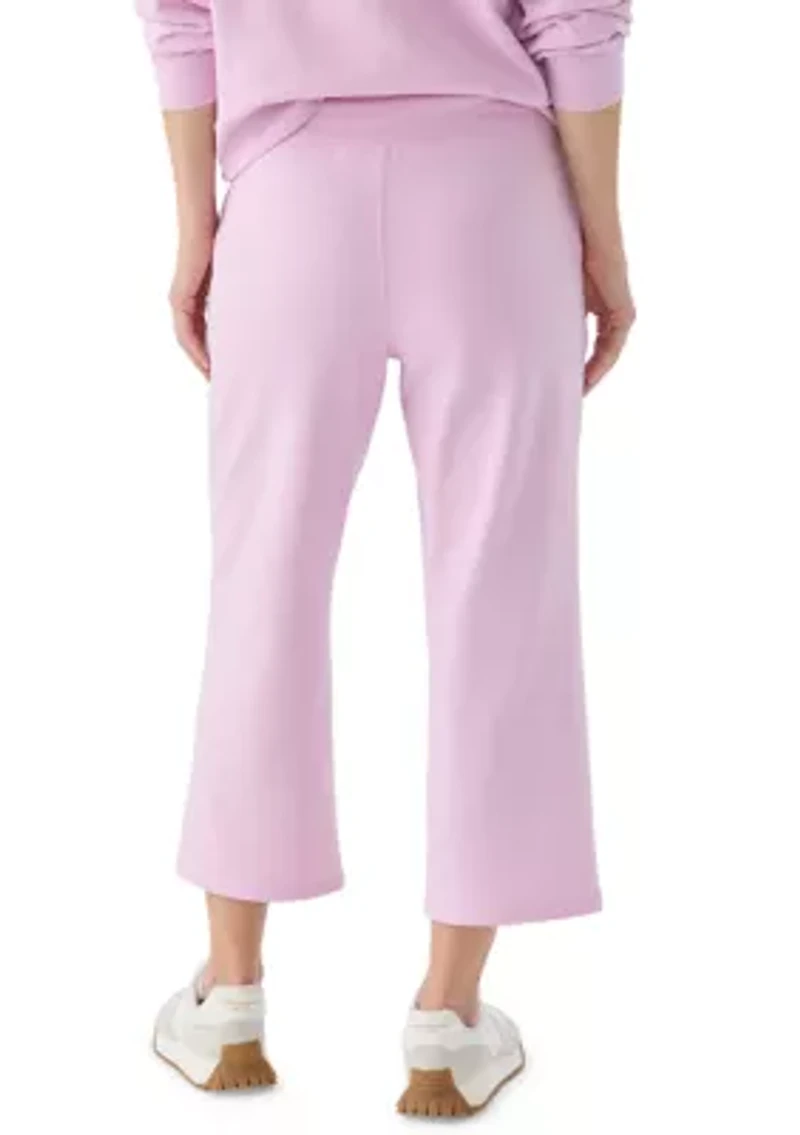 Women's Embroidered Logo Cropped Sweatpants