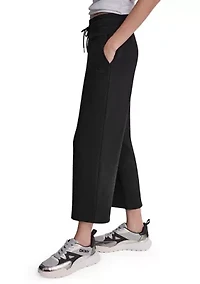 Women's Embroidered Logo Cropped Sweatpants