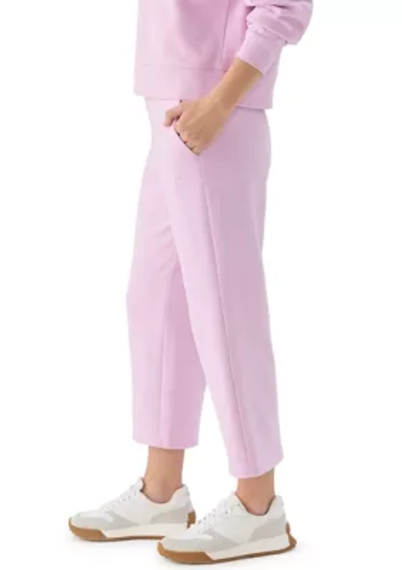 Women's Embroidered Logo Cropped Sweatpants