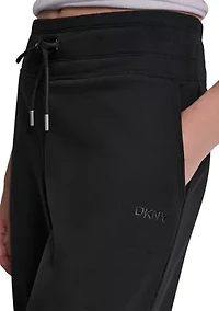 Women's Embroidered Logo Cropped Sweatpants