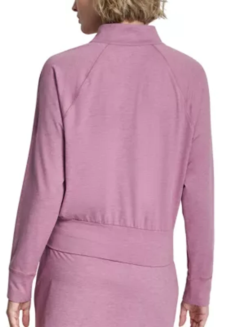 Women's Sapcedye 1/4 Zip Mock Neck Pullover