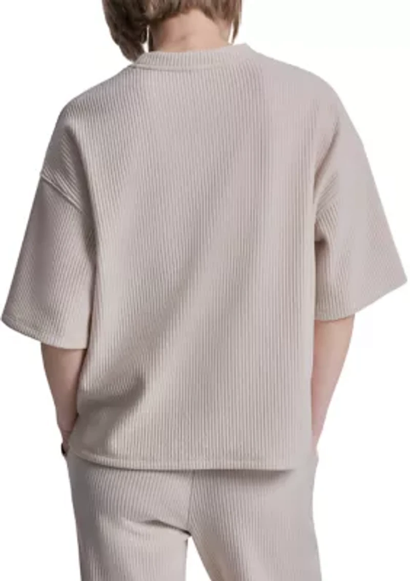 Women's Tech Ottoman Short Sleeve V-Inset Shirt