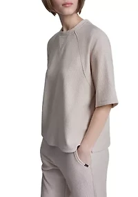 Women's Tech Ottoman Short Sleeve V-Inset Shirt