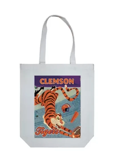 NCAA Clemson University Canvas Tote