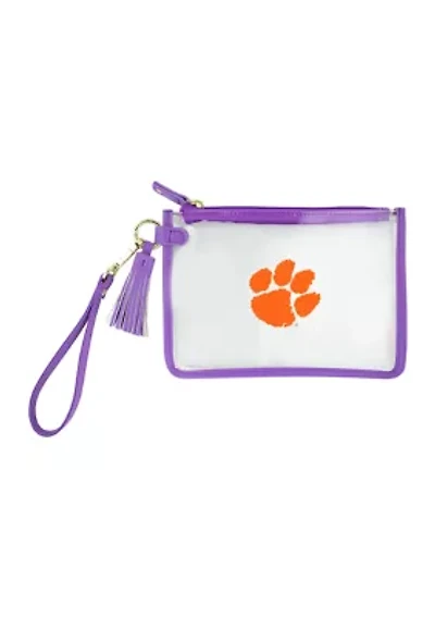 NCAA Clemson University Wristlet