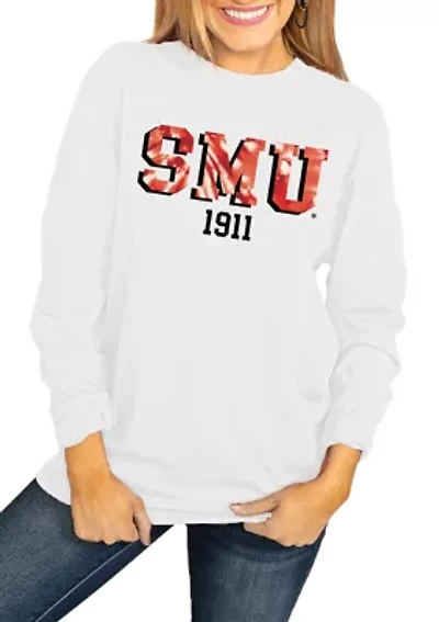 NCAA SMU Mustangs No Time to Tie Dye Long Sleeve Top