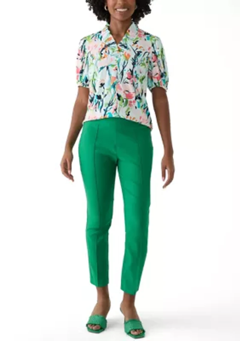 Women's Millennium Pintuck Capri Pants
