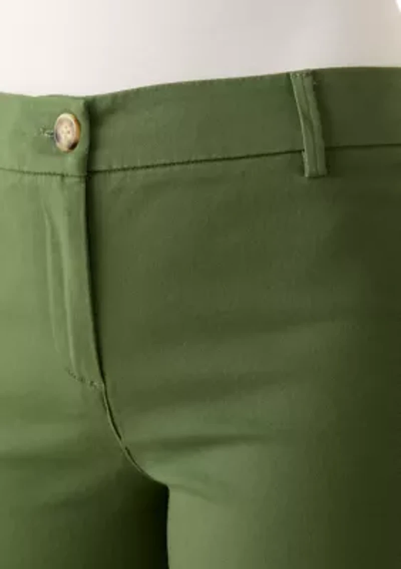 Petite Wide Leg Bistretch Pants