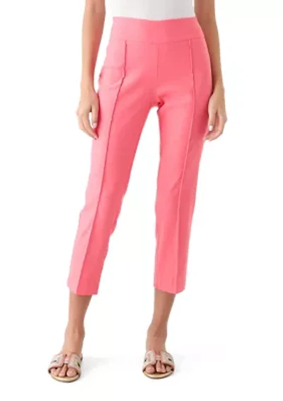 Petite Pintuck Capri Pants