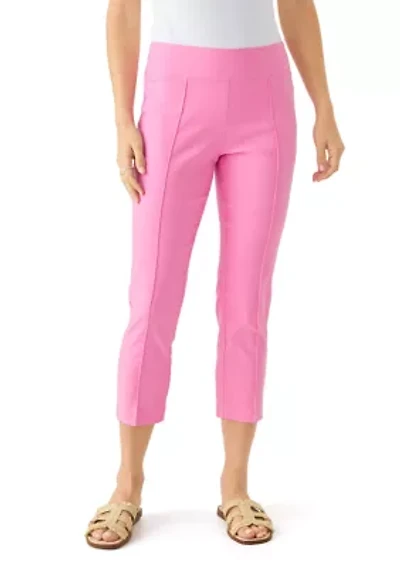 Petite Pintuck Capri Pants