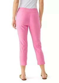 Petite Pintuck Capri Pants