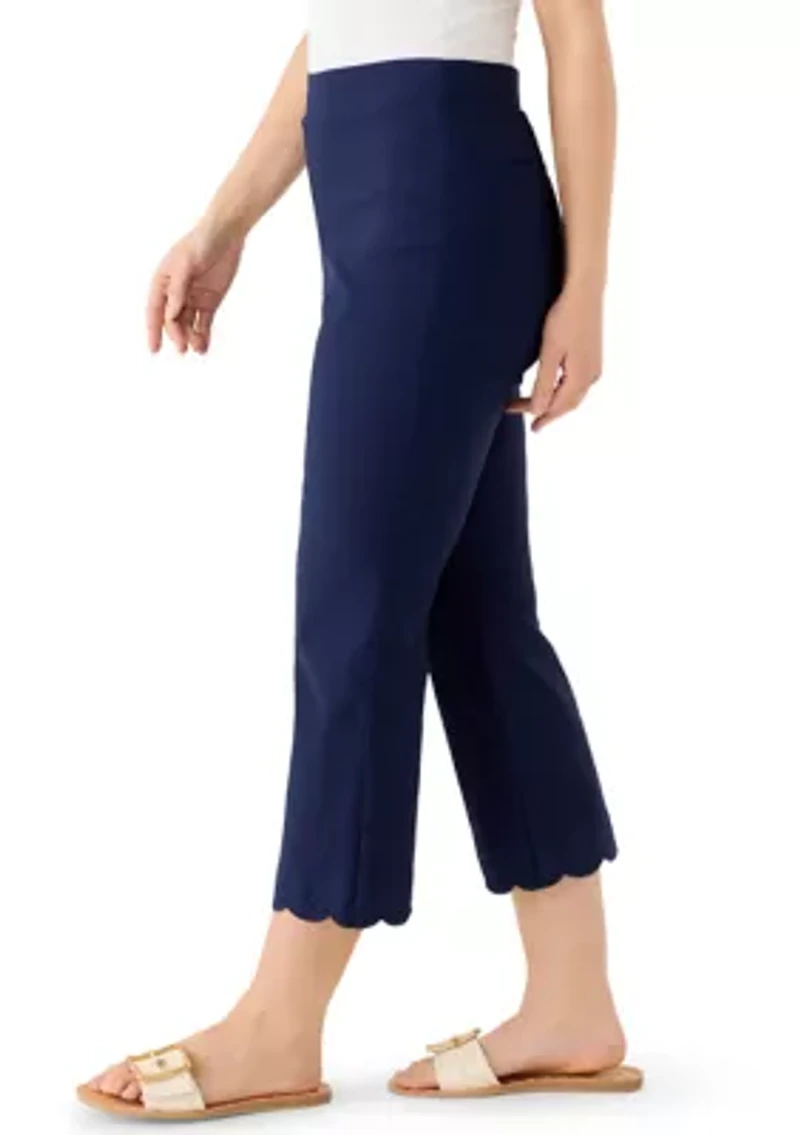 Petite Millennium Pants with Eyelet Hem