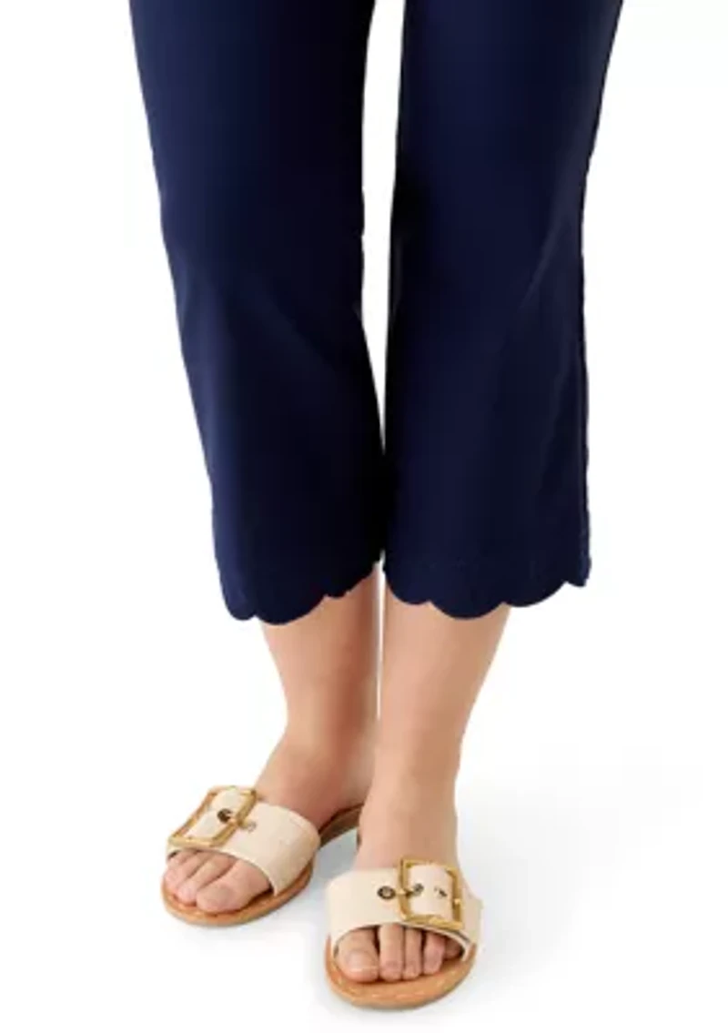 Petite Millennium Pants with Eyelet Hem