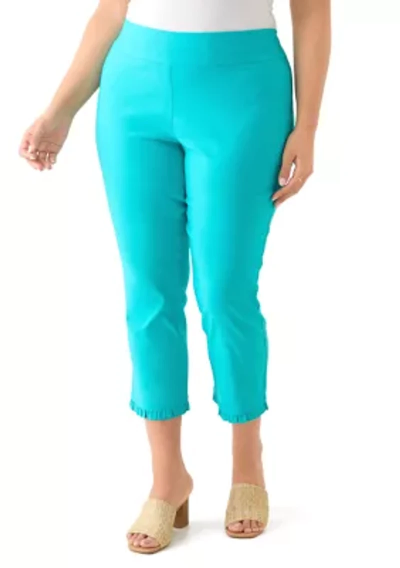 Plus Millennium Ruffle Ankle Pants