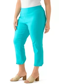 Plus Millennium Ruffle Ankle Pants