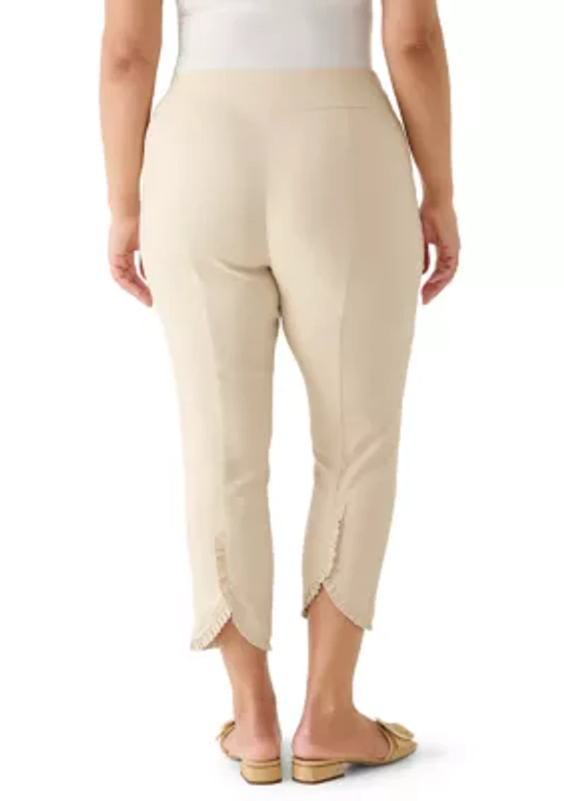 Plus Millennium Ruffle Ankle Pants