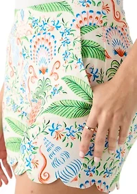 Women's Scalloped Shorts