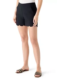 Women's Scalloped Shorts