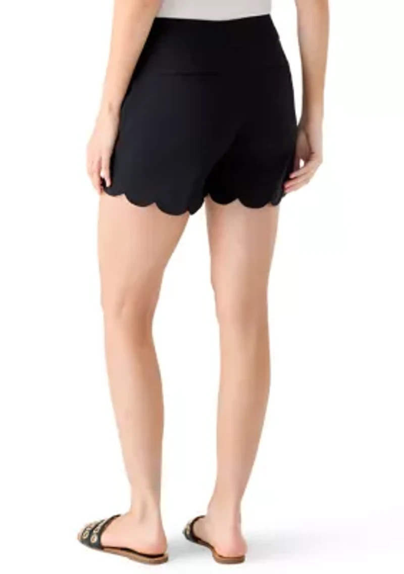 Women's Scalloped Shorts