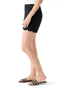 Women's Scalloped Shorts