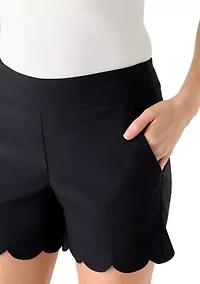 Women's Scalloped Shorts