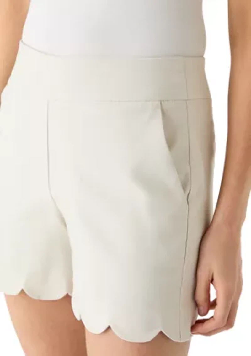 Women's Scalloped Shorts