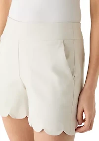Women's Scalloped Shorts