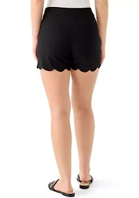 Petite Scallop Shorts