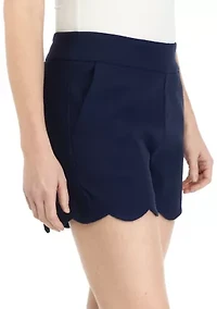 Petite Millennium Scalloped Shorts