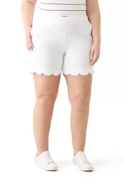 Plus 7" Scalloped Millennium Shorts