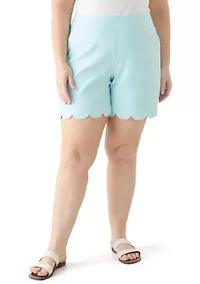 Plus 7" Scalloped Millennium Shorts