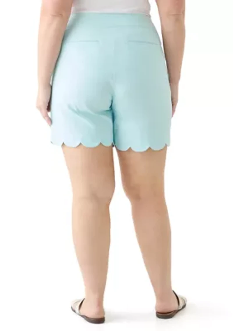 Plus 7" Scalloped Millennium Shorts