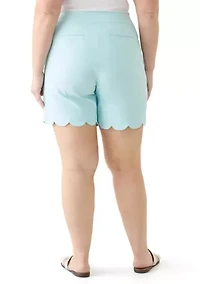 Plus 7" Scalloped Millennium Shorts