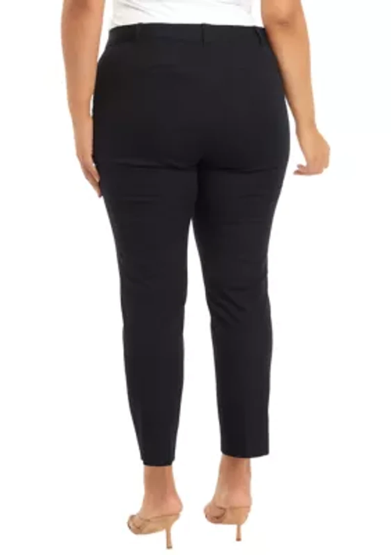 Plus Bi Stretch Fly Front Pants