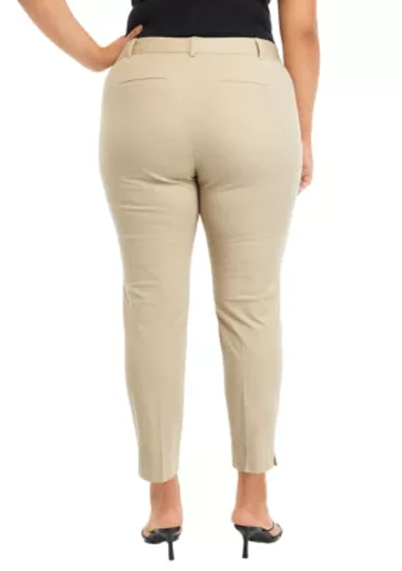 Plus Bi Stretch Fly Front Pants