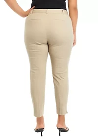 Plus Bi Stretch Fly Front Pants