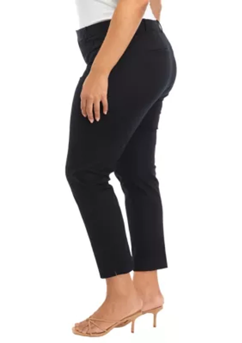 Plus Bi Stretch Fly Front Pants