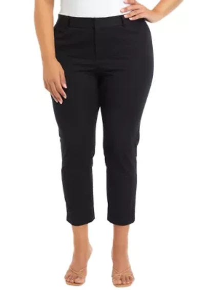 Plus Bi Stretch Fly Front Short Pants