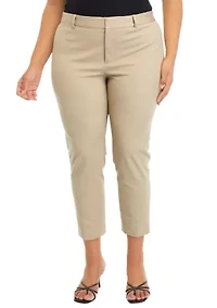 Plus Bi Stretch Fly Front Short Pants
