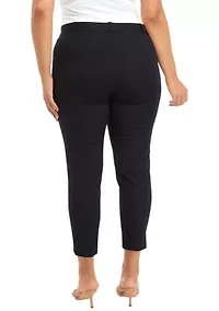 Plus Bi Stretch Fly Front Short Pants