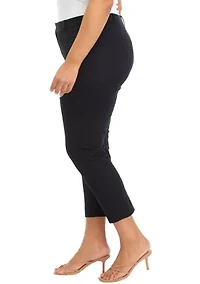 Plus Bi Stretch Fly Front Short Pants