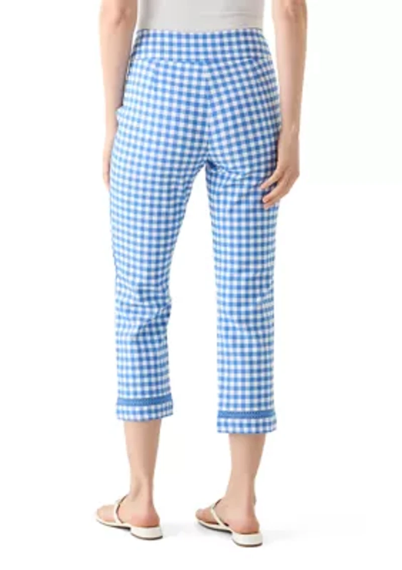 Women's Crochet Trim Mill Crop Pants