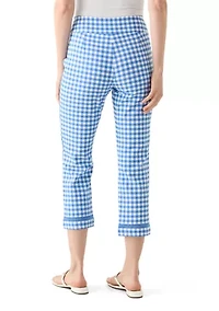 Women's Crochet Trim Mill Crop Pants