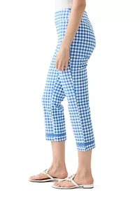 Women's Crochet Trim Mill Crop Pants